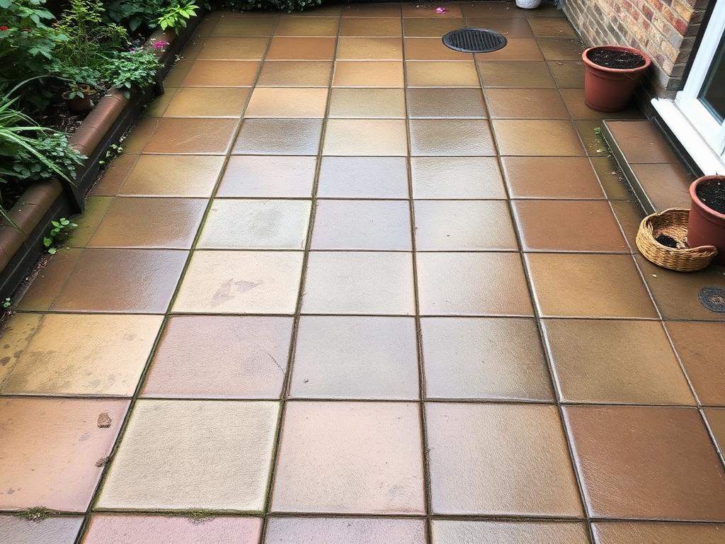 Driveway & Patio Jet Washing before